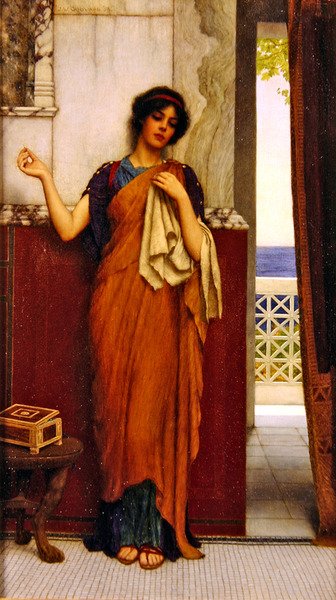 Egy öltés az időben (tétlen gondolatok) alkotó: John William Godward