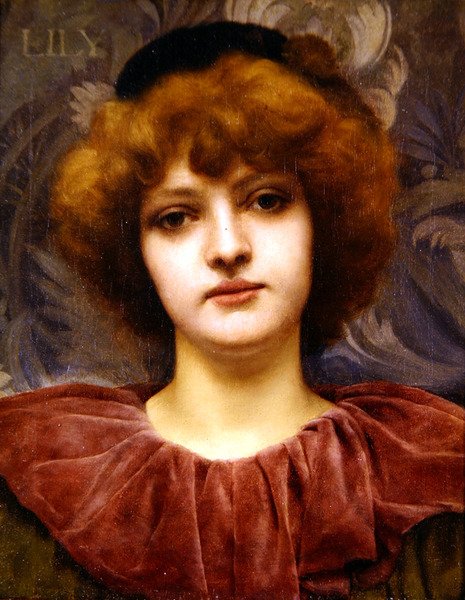 Lily (olaj, vászon) alkotó: John William Godward