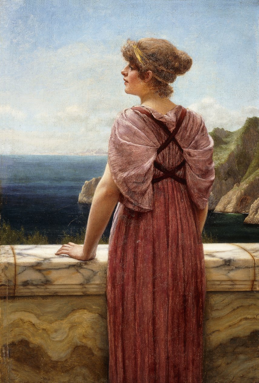 Tenger felé néz, 1890 alkotó: John William Godward