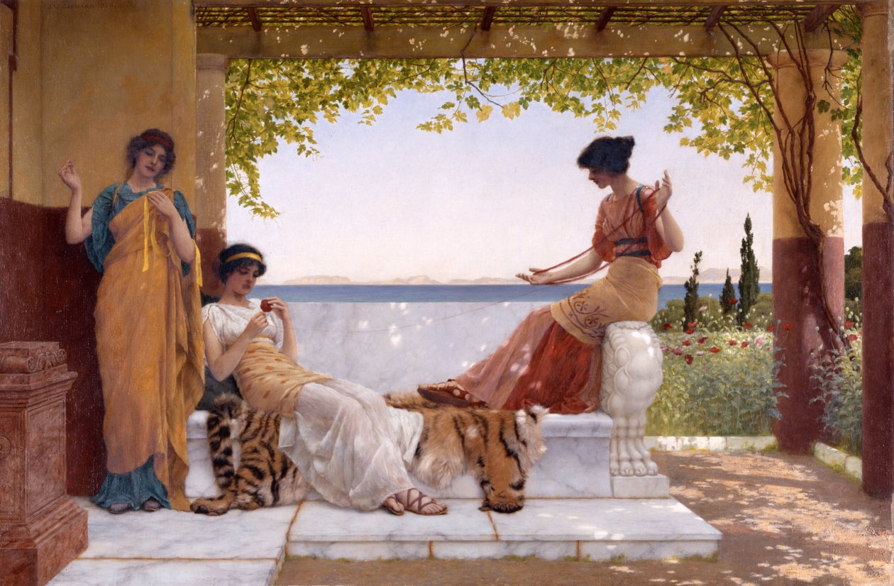 Az erkélyen alkotó: John William Godward