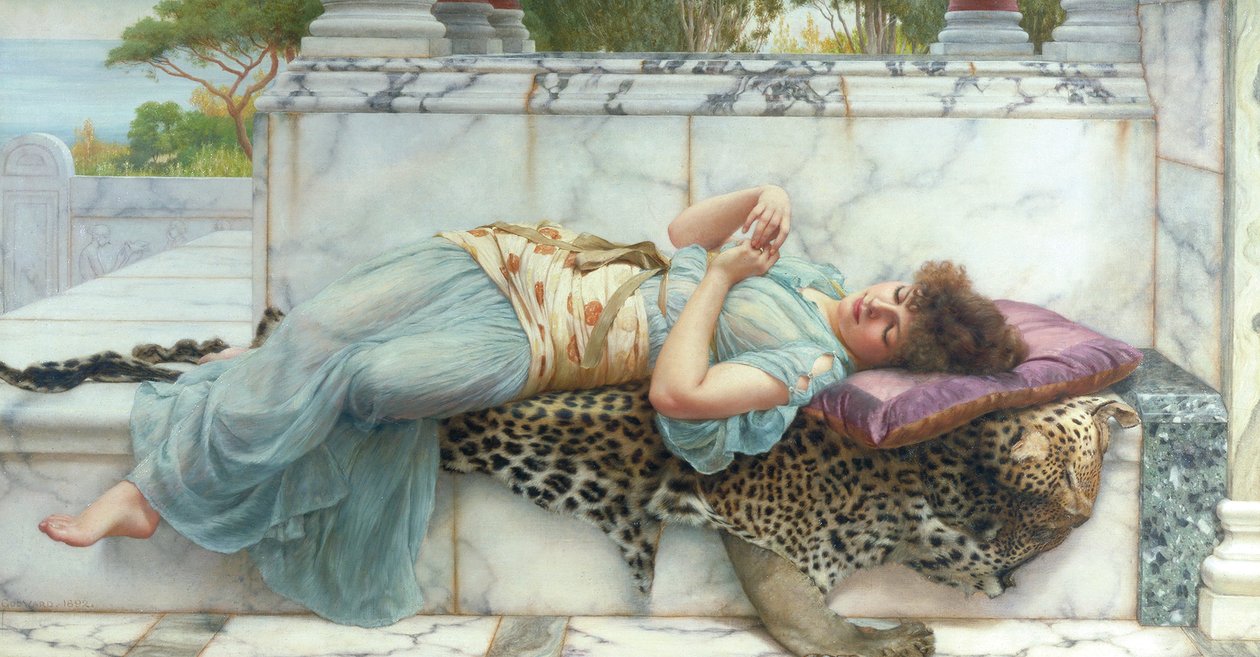 A jegyesek, 1892 alkotó: John William Godward