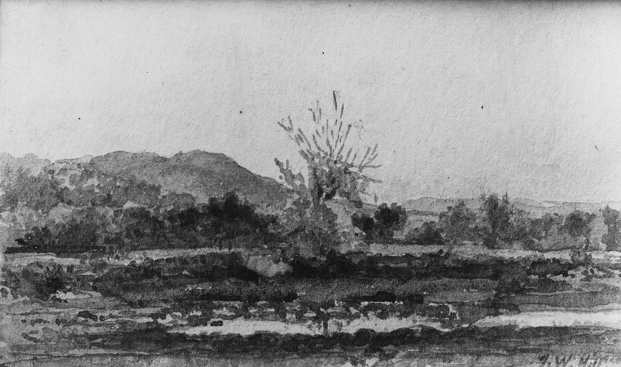 Three Views, No. 3: Mount Carmel, New Haven közelében, Connecticut államban. alkotó: John William Hill