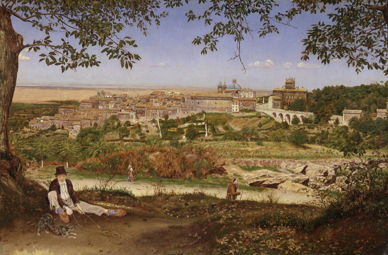 Ariccia, Róma közelében, Olaszországban alkotó: John William Inchbold