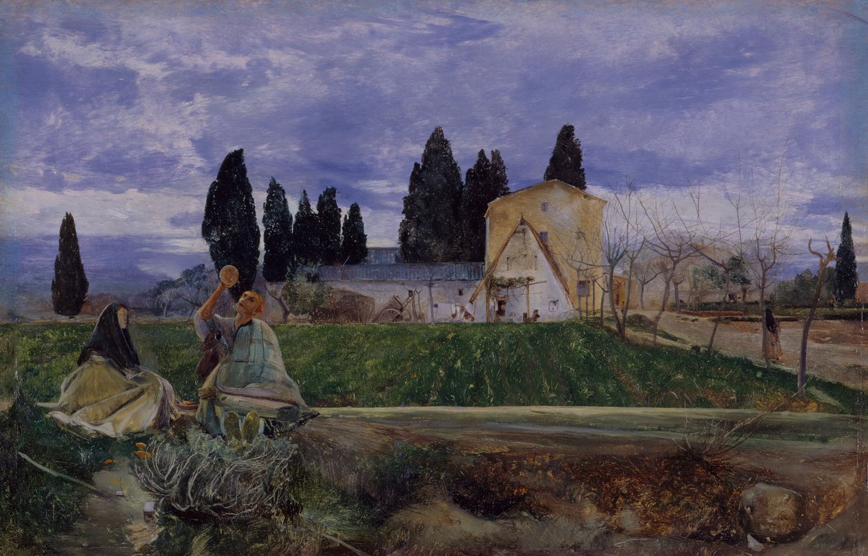 Tavasz Spanyolországban, Gordella közelében, 1869. alkotó: John William Inchbold