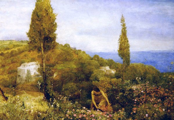 A rózsák háza, Tripoli (akvarell, ceruza, papír) alkotó: John William North