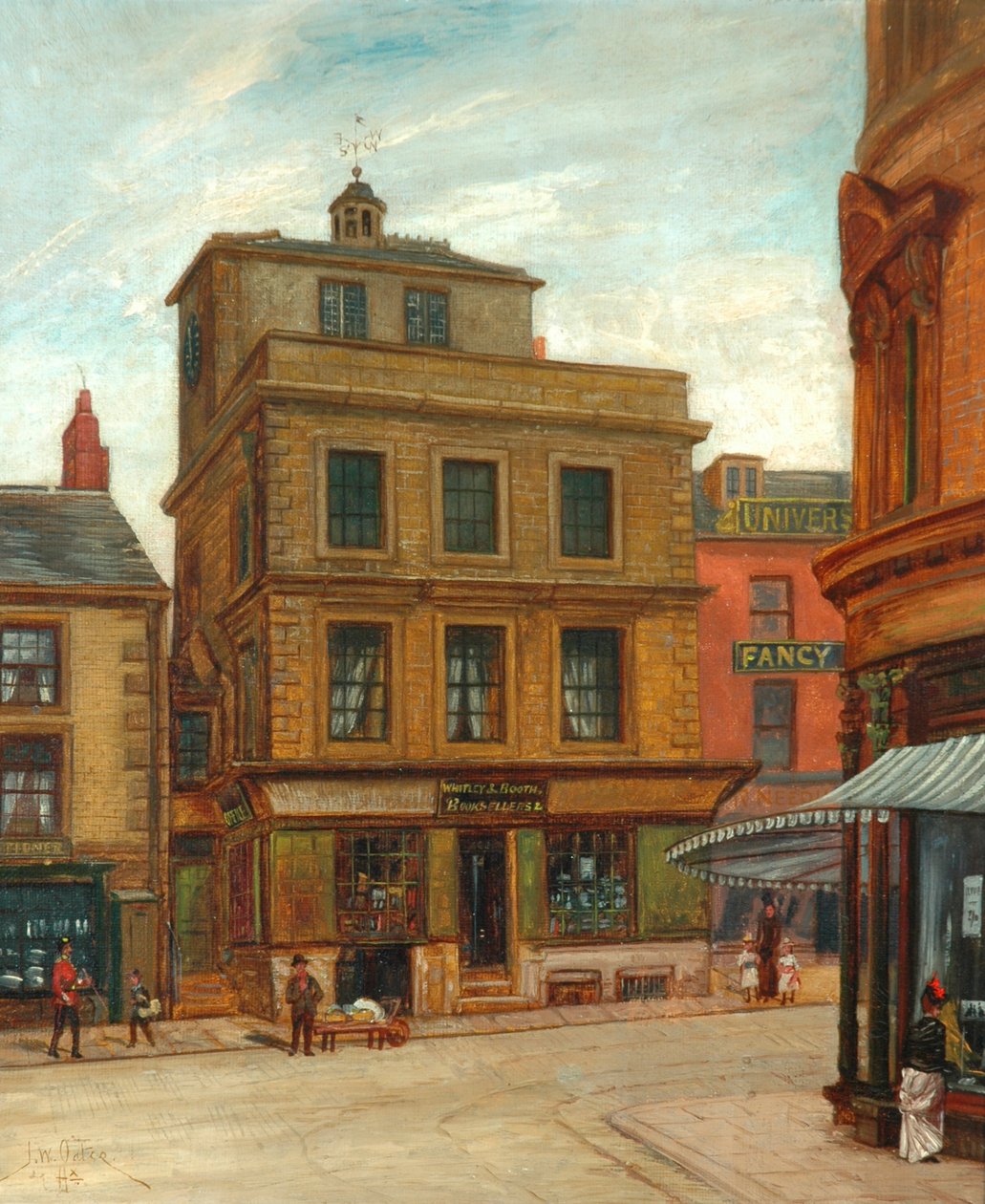 "The Castle, Market Street, Halifax", 1895 körül alkotó: John William Oates