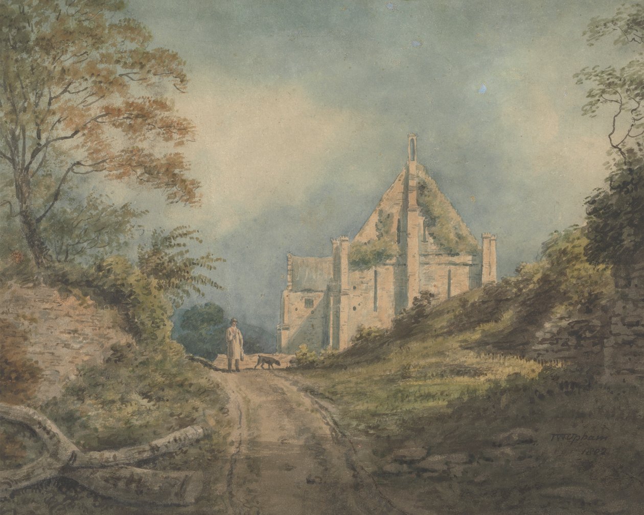 Az Abbey Barn, Abbotsbury alkotó: John William Upham