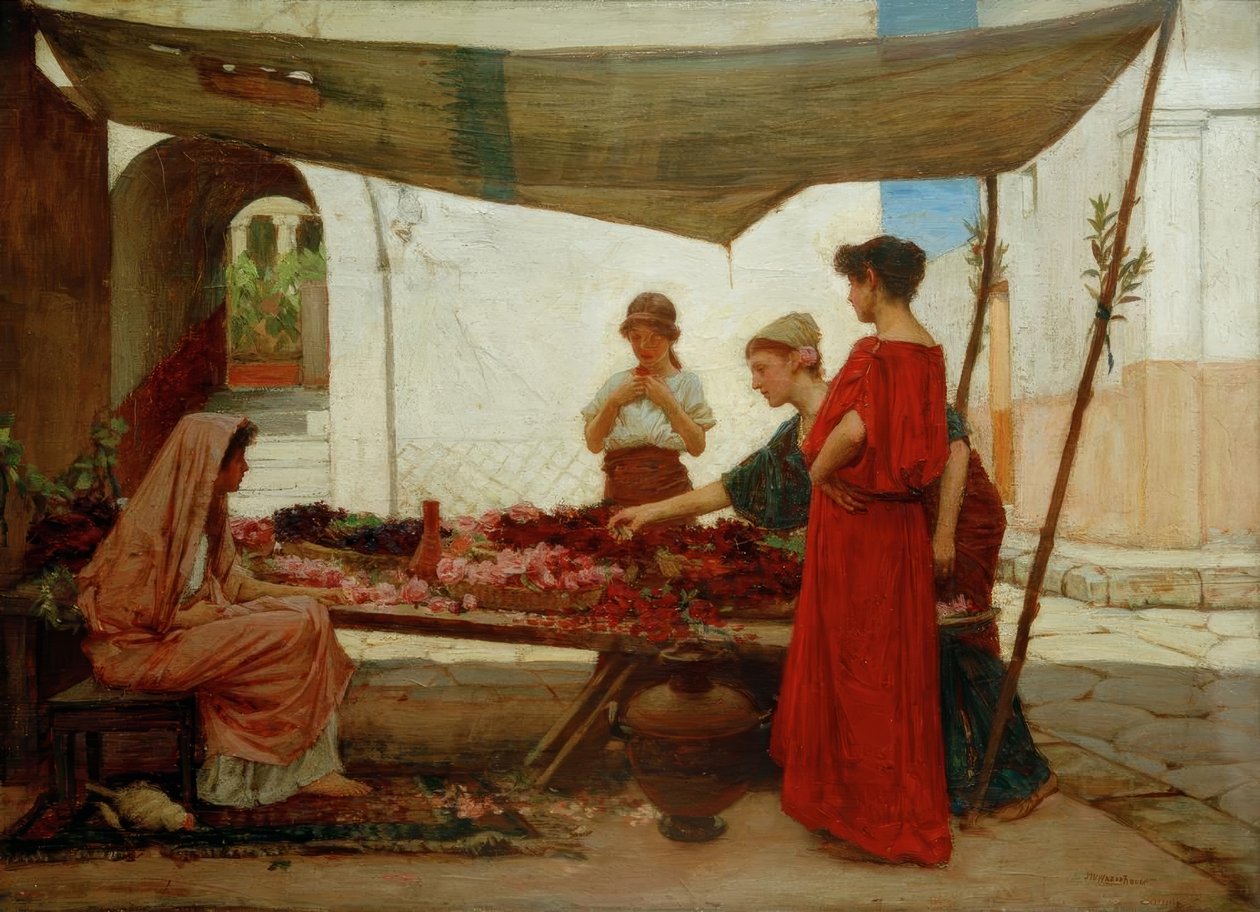 Virágbódé alkotó: John William Waterhouse