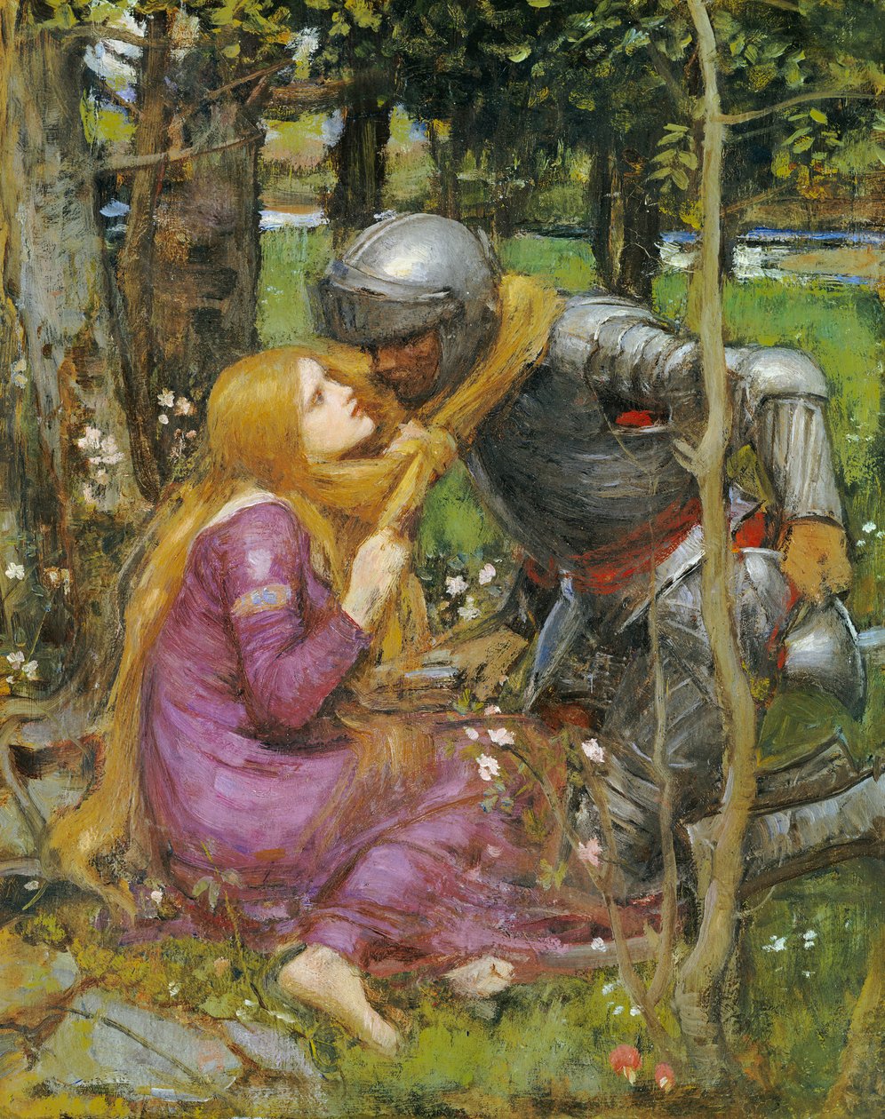 Egy tanulmány a "La Belle Dame sans Merci" számára, 1893 körül alkotó: John William Waterhouse