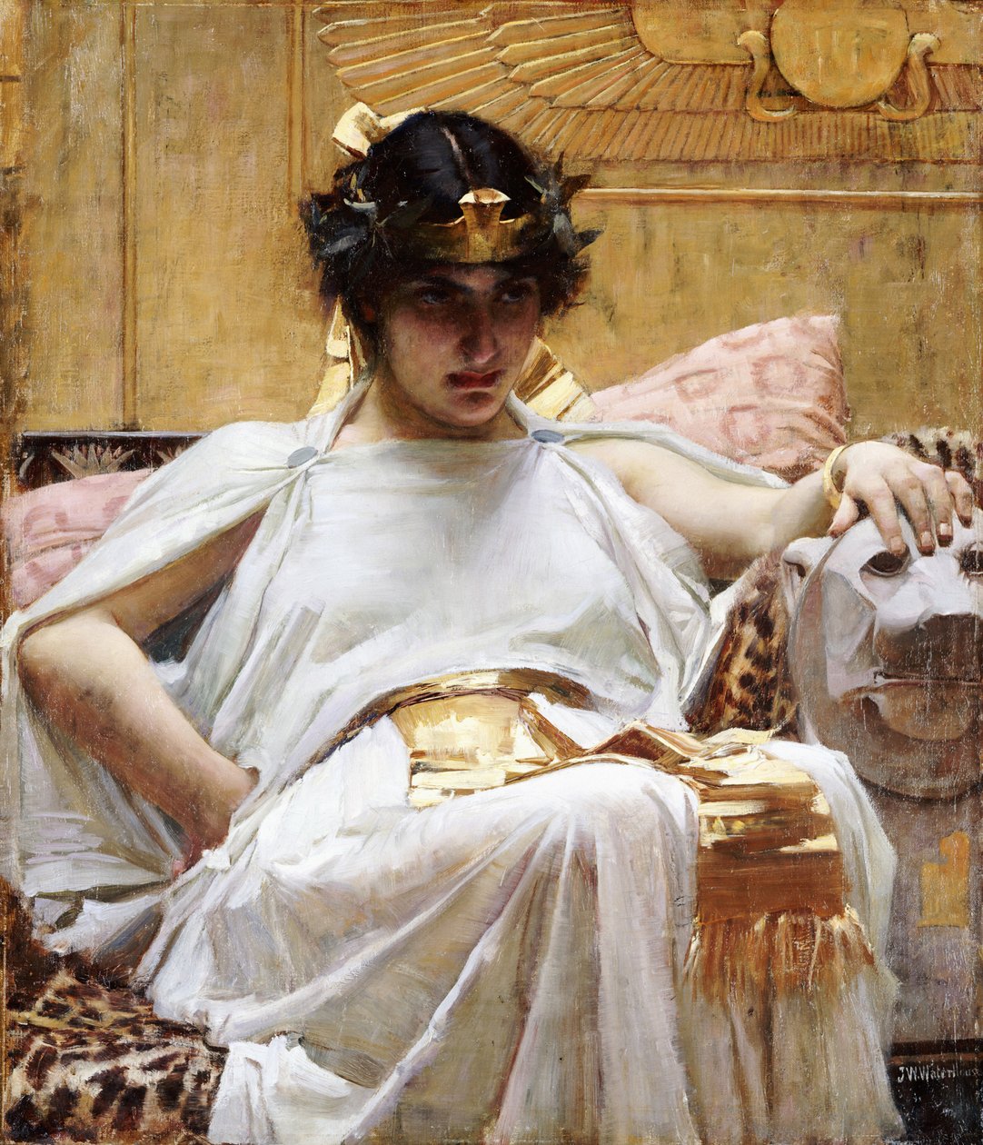 Kleopátra, 1887 körül alkotó: John William Waterhouse