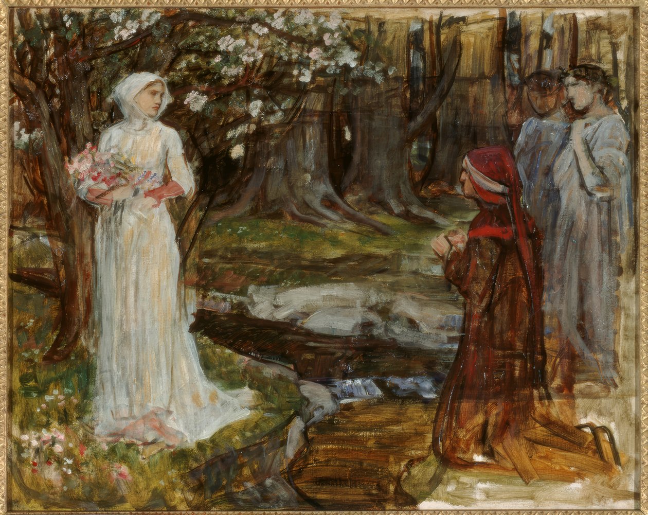 Dante és Matilda alkotó: John William Waterhouse