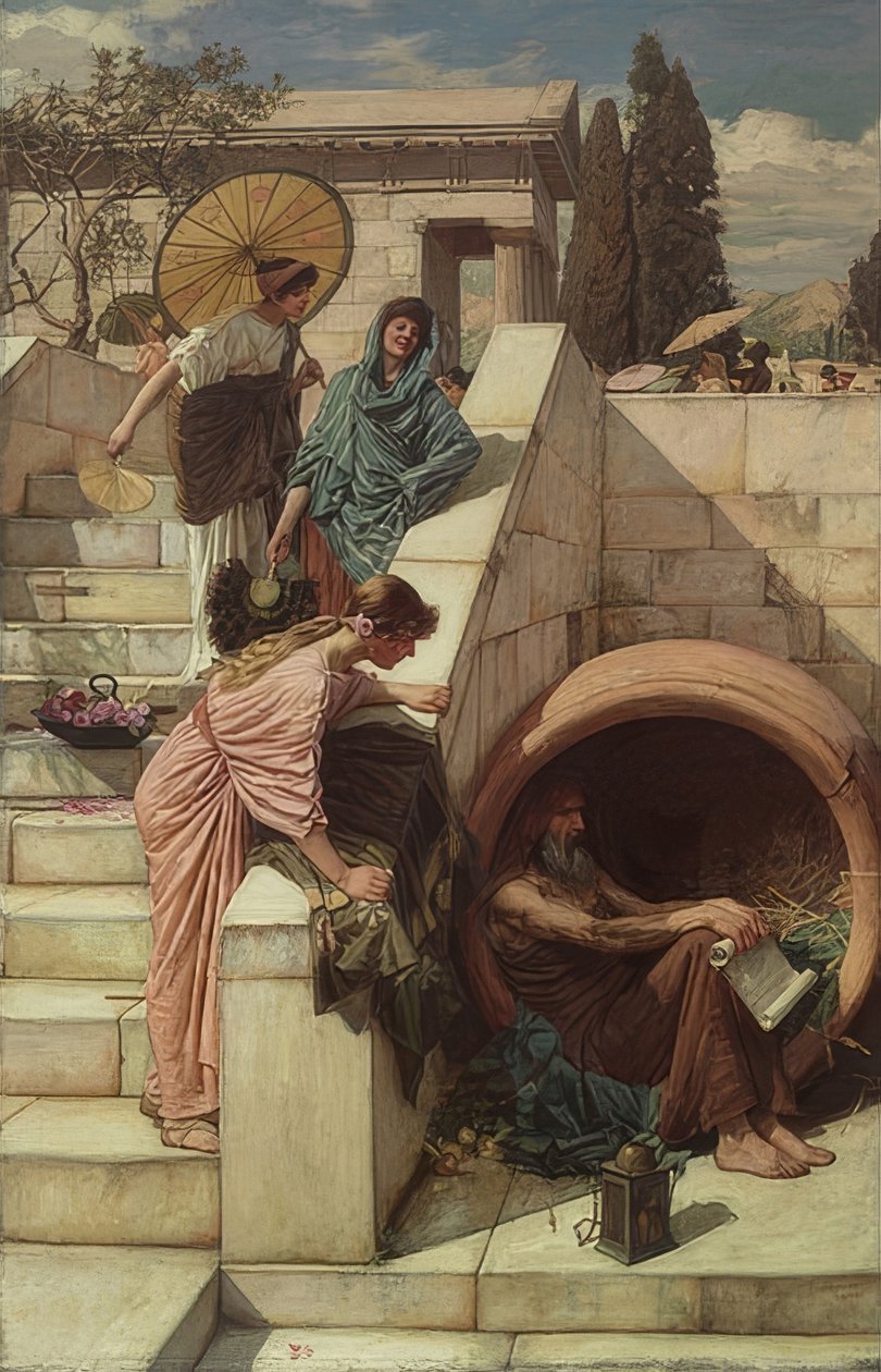 Diogenes. 1882 alkotó: John William Waterhouse
