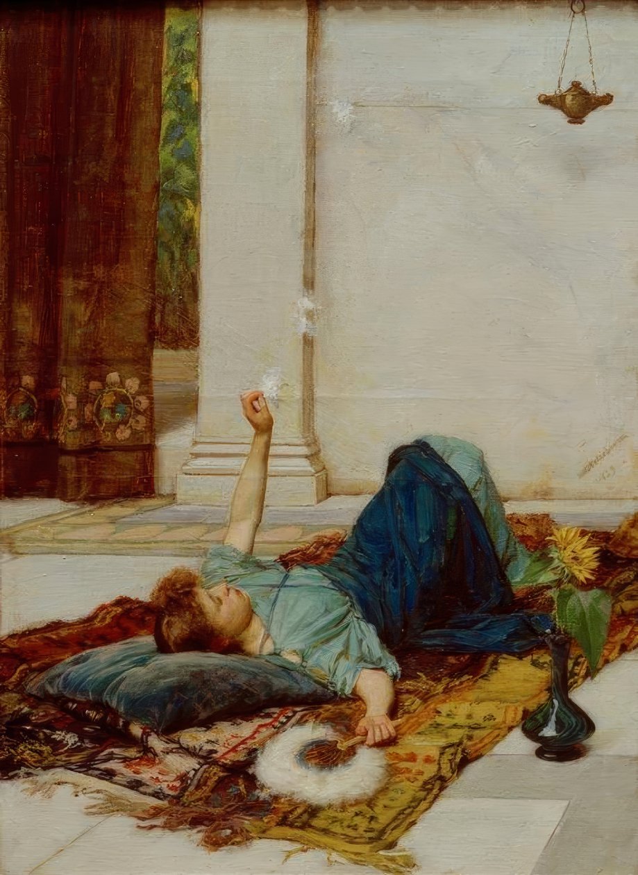 Édes a semmittevés alkotó: John William Waterhouse