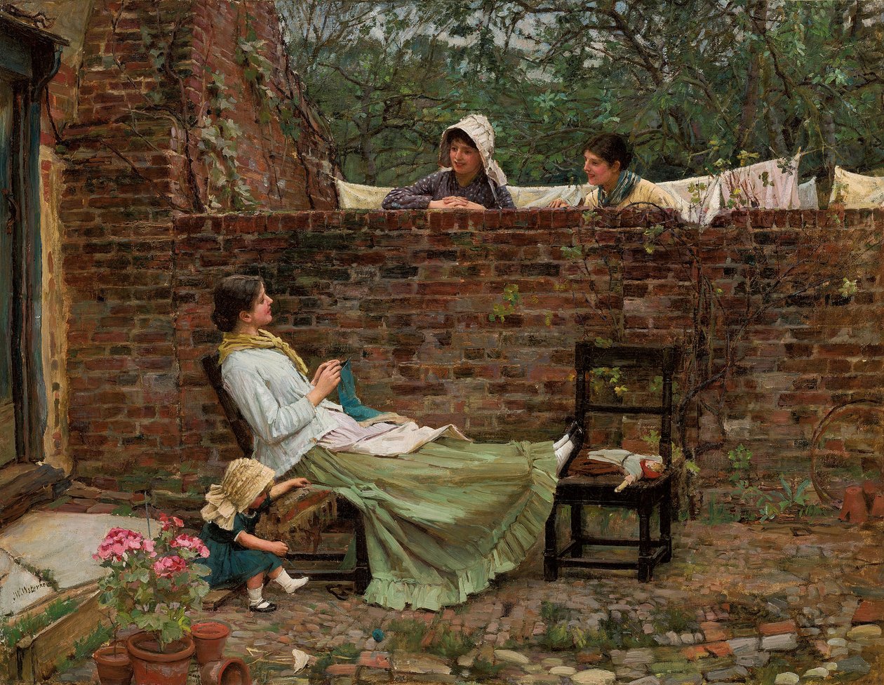 Pletyka, c. 1885 alkotó: John William Waterhouse