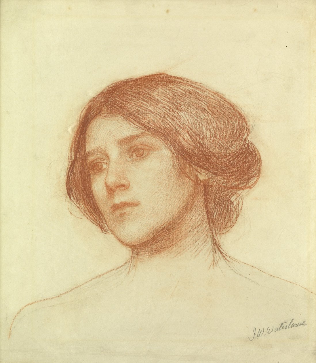 Egy lány feje alkotó: John William Waterhouse
