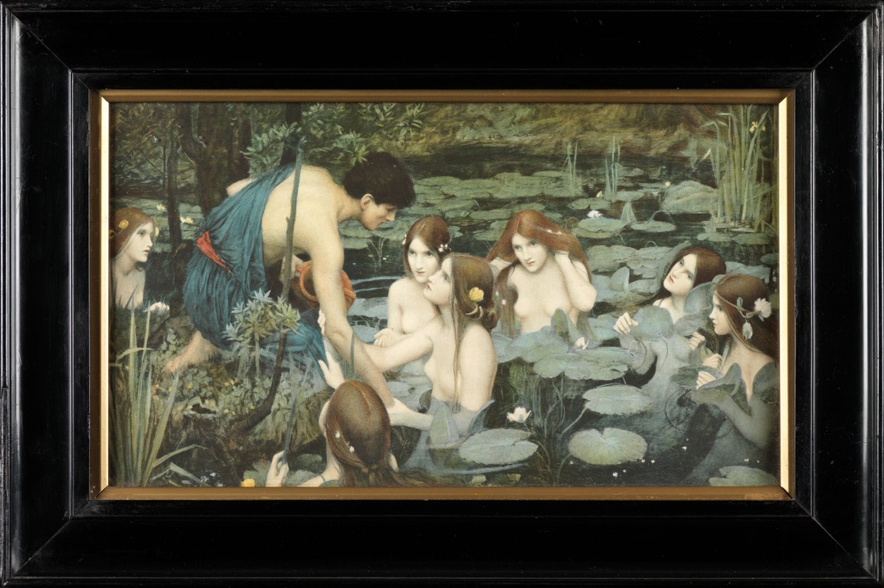 Hylas és a nimfák (színes nyomat) alkotó: John William Waterhouse