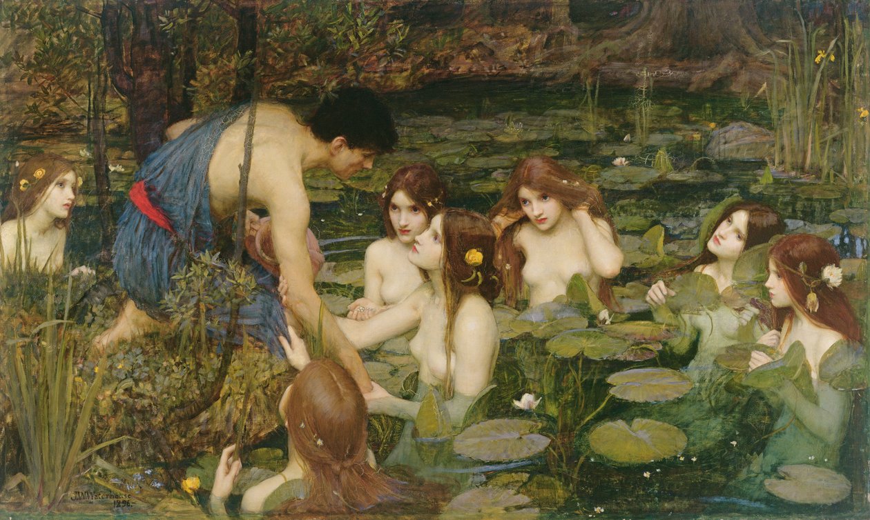Hylas és a nimfák alkotó: John William Waterhouse