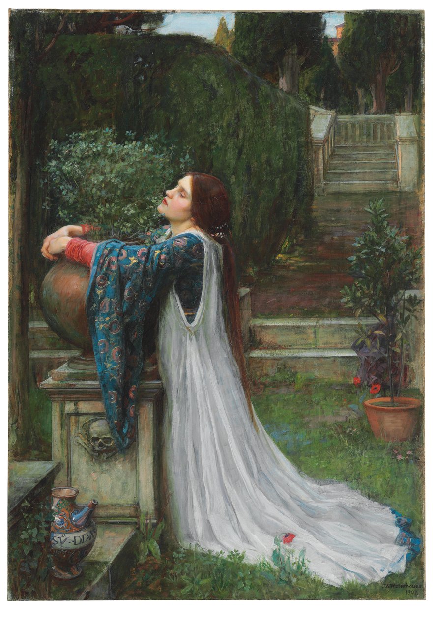 Izabella és a bazsalikom edénye, 1907 alkotó: John William Waterhouse