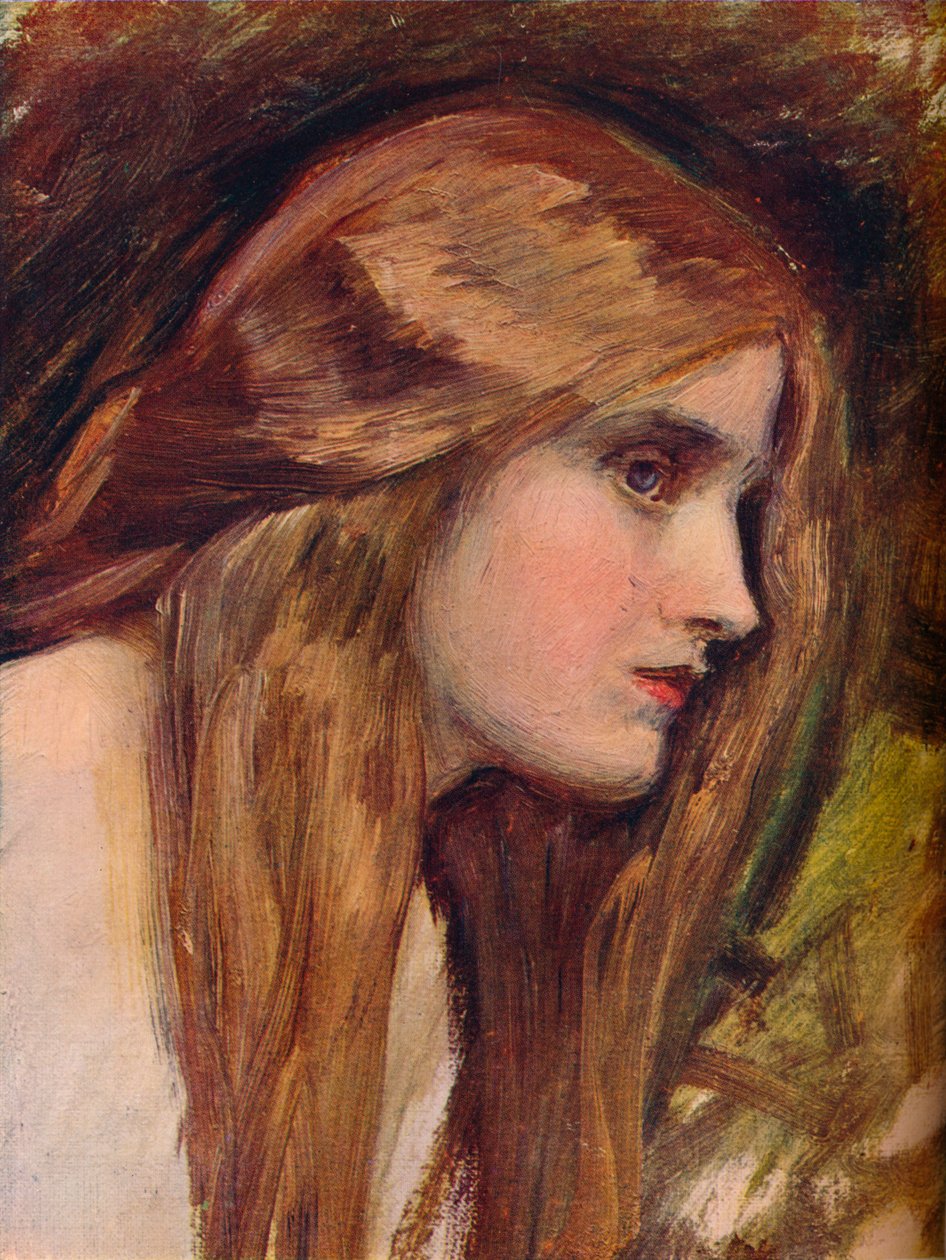 „Study for Phyllis and Demophon”, c1907 alkotó: John William Waterhouse