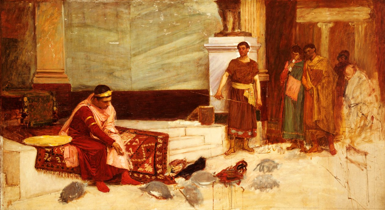 Honorius császár kedvencei alkotó: John William Waterhouse
