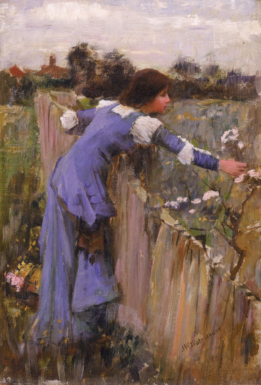 A virágszedő alkotó: John William Waterhouse