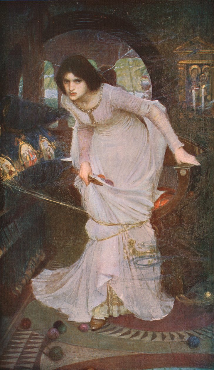 Shalott asszonya Lancelotra nézve, 1894, 1930. alkotó: John William Waterhouse
