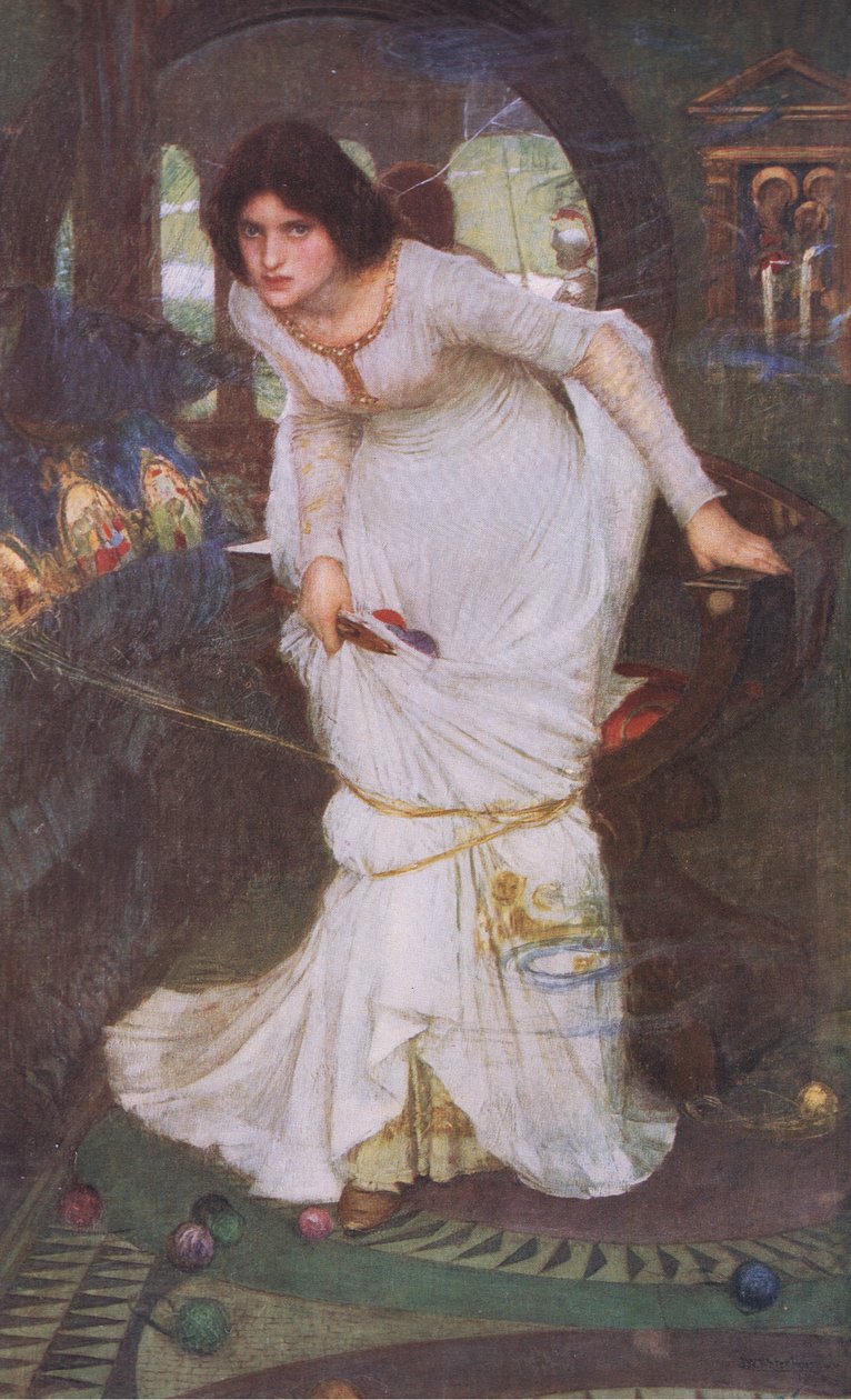 The Lady of Shalott, a Bibbys Annualból, 1916-1917 alkotó: John William Waterhouse