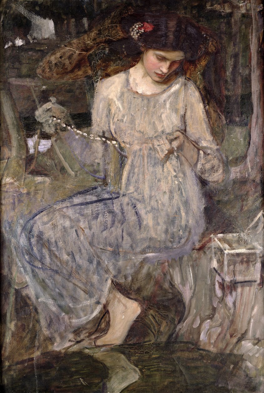 A nyaklánc, 1909 körül alkotó: John William Waterhouse