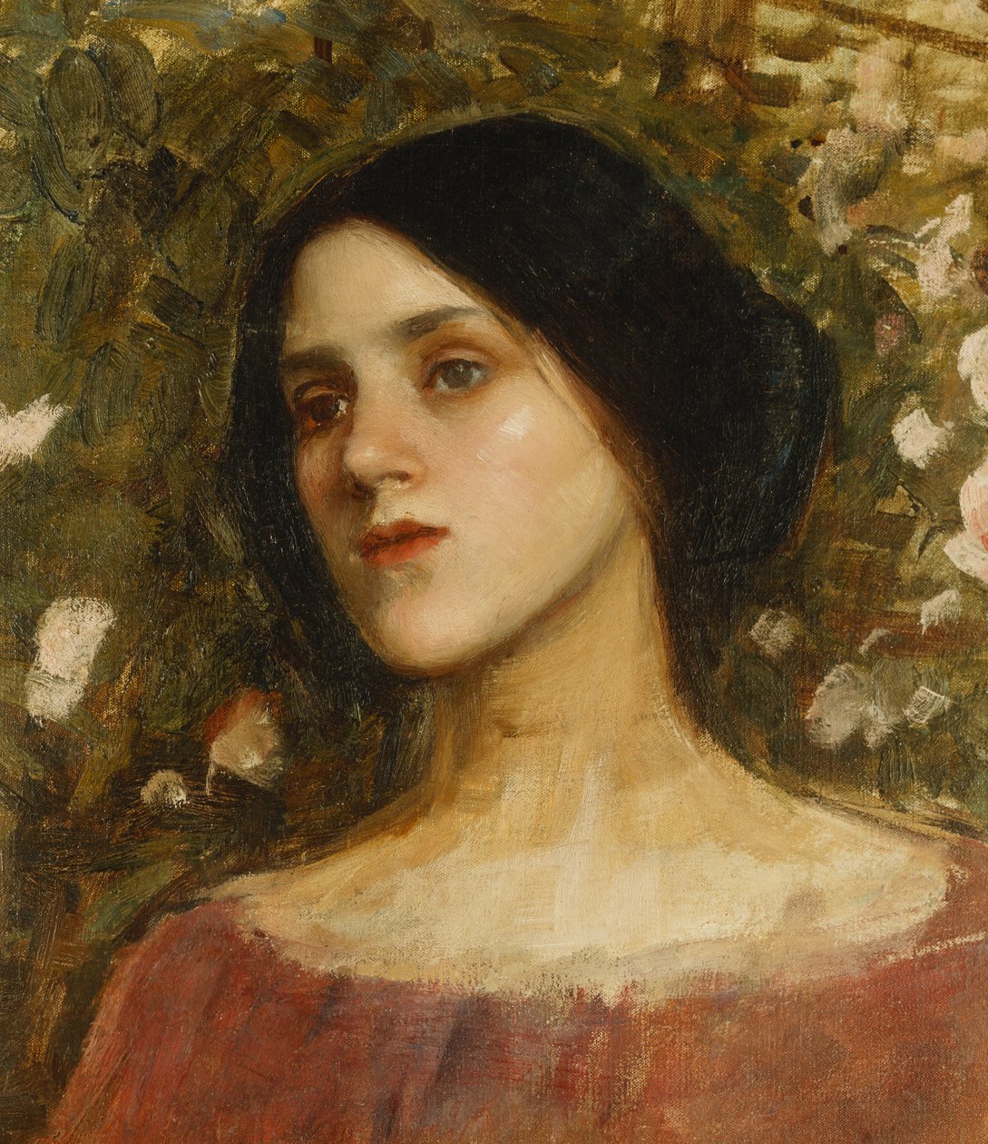 A Rose Bower, alkotó: John William Waterhouse