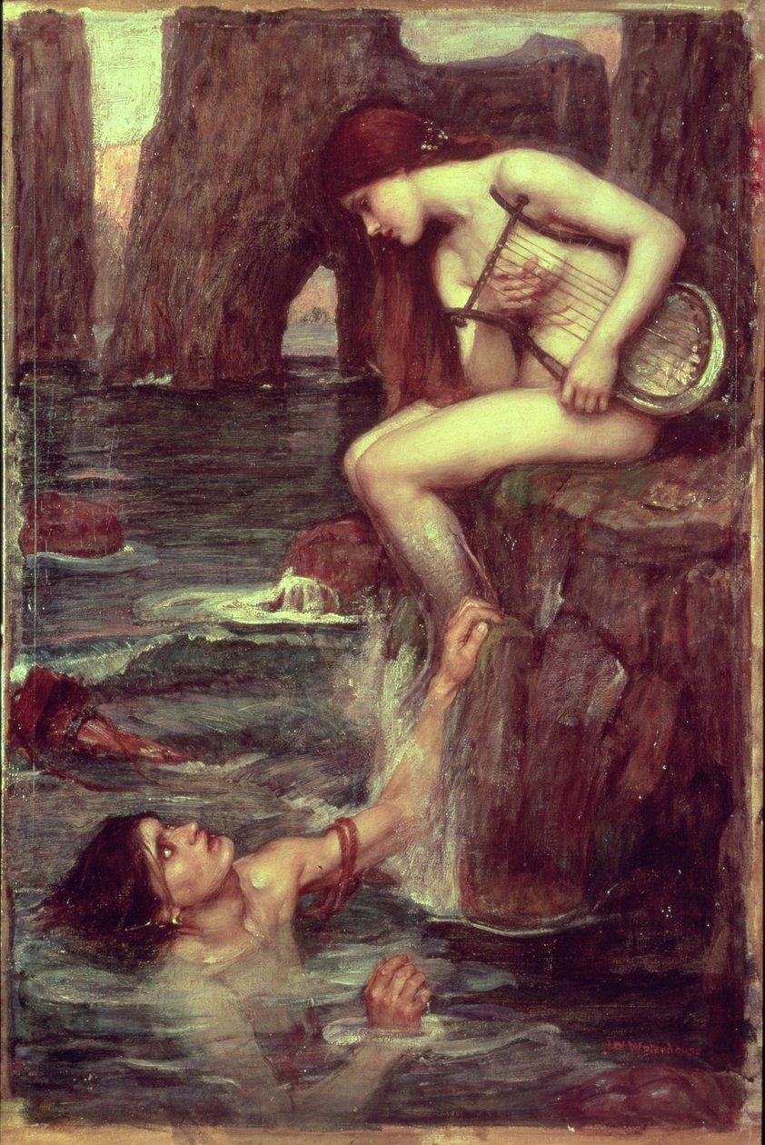 A sziréna, 1900 körül (olaj, vászon) alkotó: John William Waterhouse