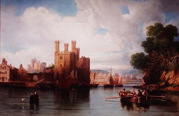 Caernarvon kastély alkotó: John Wilson Carmichael