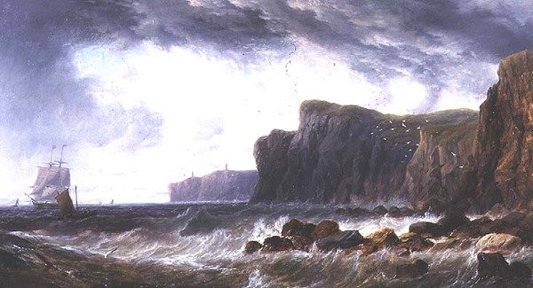 Hajózás Guernsey partjainál Prevost közelében alkotó: John Wilson Carmichael