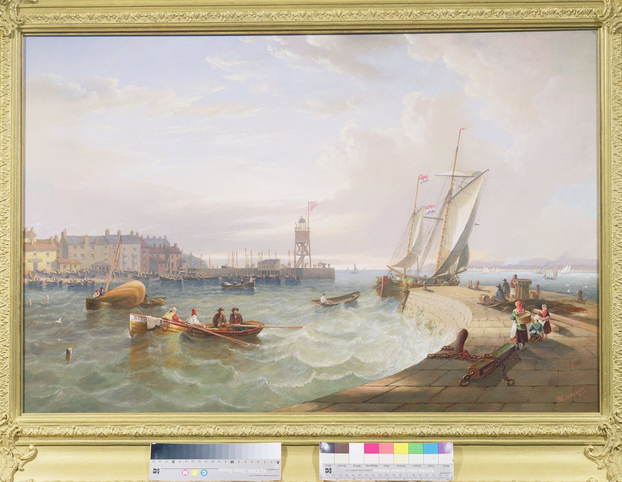 Hartlepool kikötője alkotó: John Wilson Carmichael