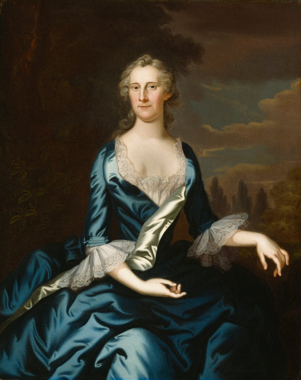 Mrs. Charles Carroll Annapolisból, 175354 alkotó: John Wollaston