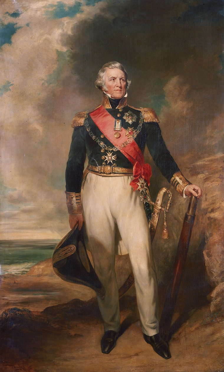 Sir Philip Charles Henderson Calderwood Durham admirális (1763-1845) alkotó: John Wood