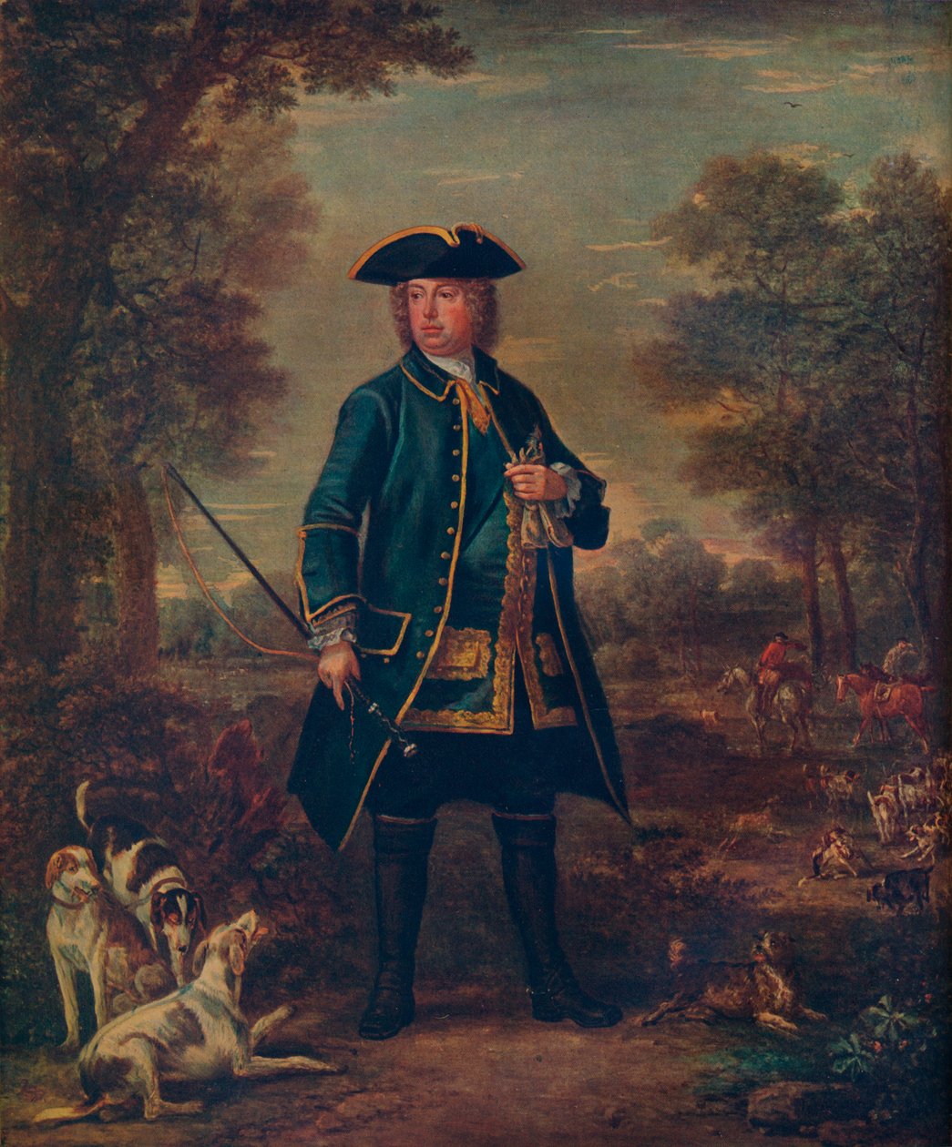 „Sir Robert Walpole kopókkal”, XVIII. század alkotó: John Wooton
