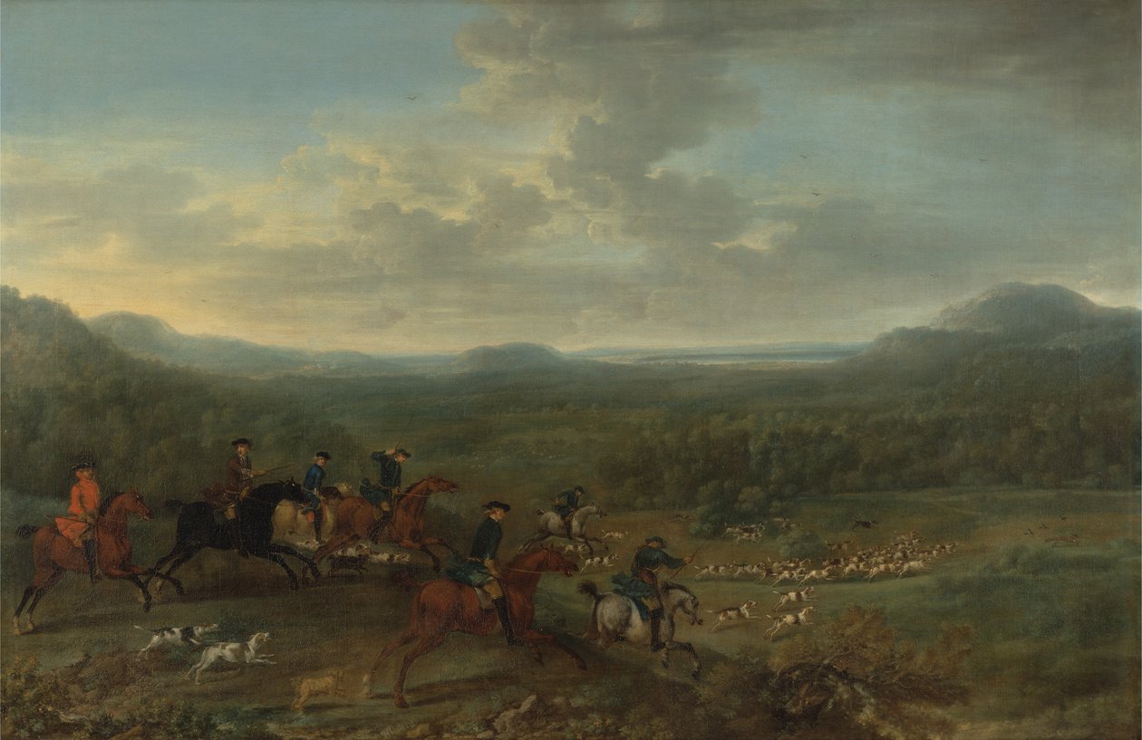 Rókavadászat, 1730-40 körül alkotó: John Wootton