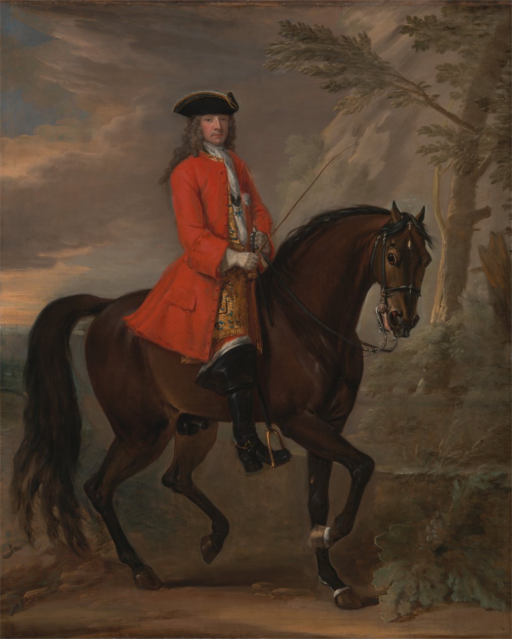 Egy férfi lóháton portréja alkotó: John Wootton