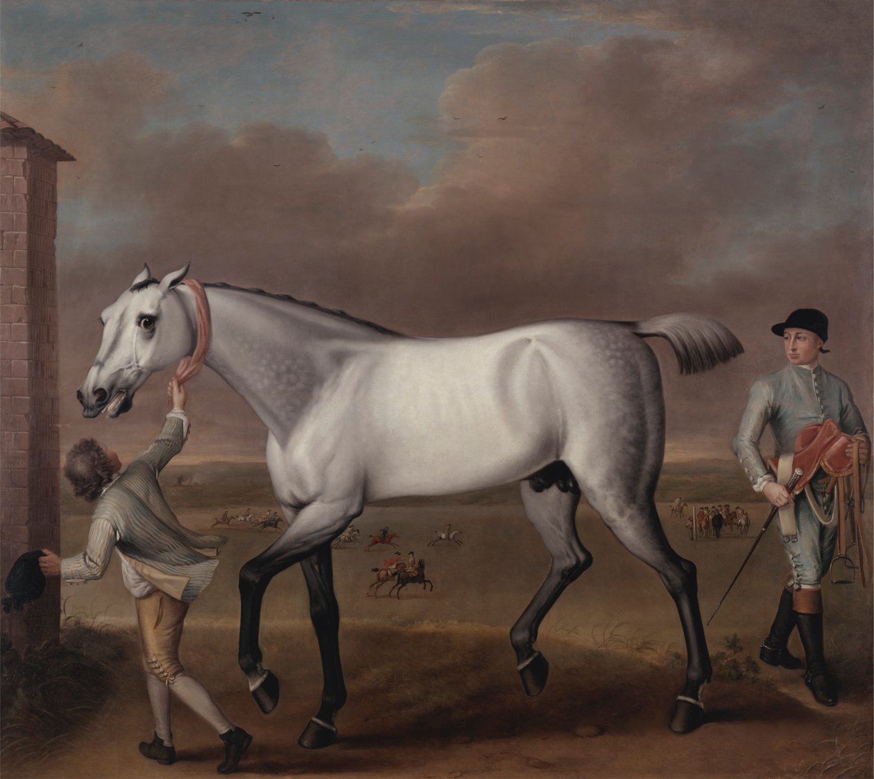 A Duke of Hamilton szürke versenylova „Victorious” a Newmarketben alkotó: John Wootton