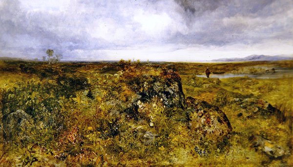 Horgászat a folyón (olaj, vászon) alkotó: John Wright Oakes