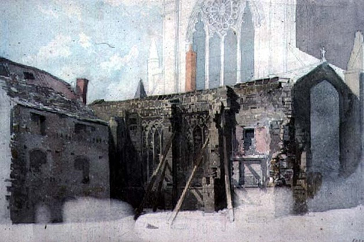 Egy építészeti vázlat alkotó: John Wykeham Archer