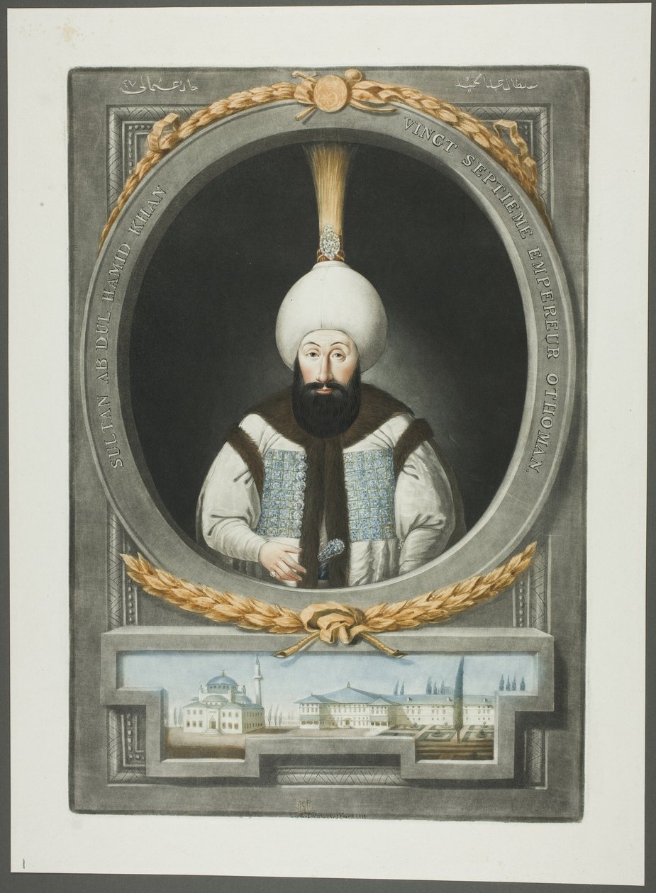 Abdul Hamid Khan, a Törökország császárainak portréiból alkotó: John Young