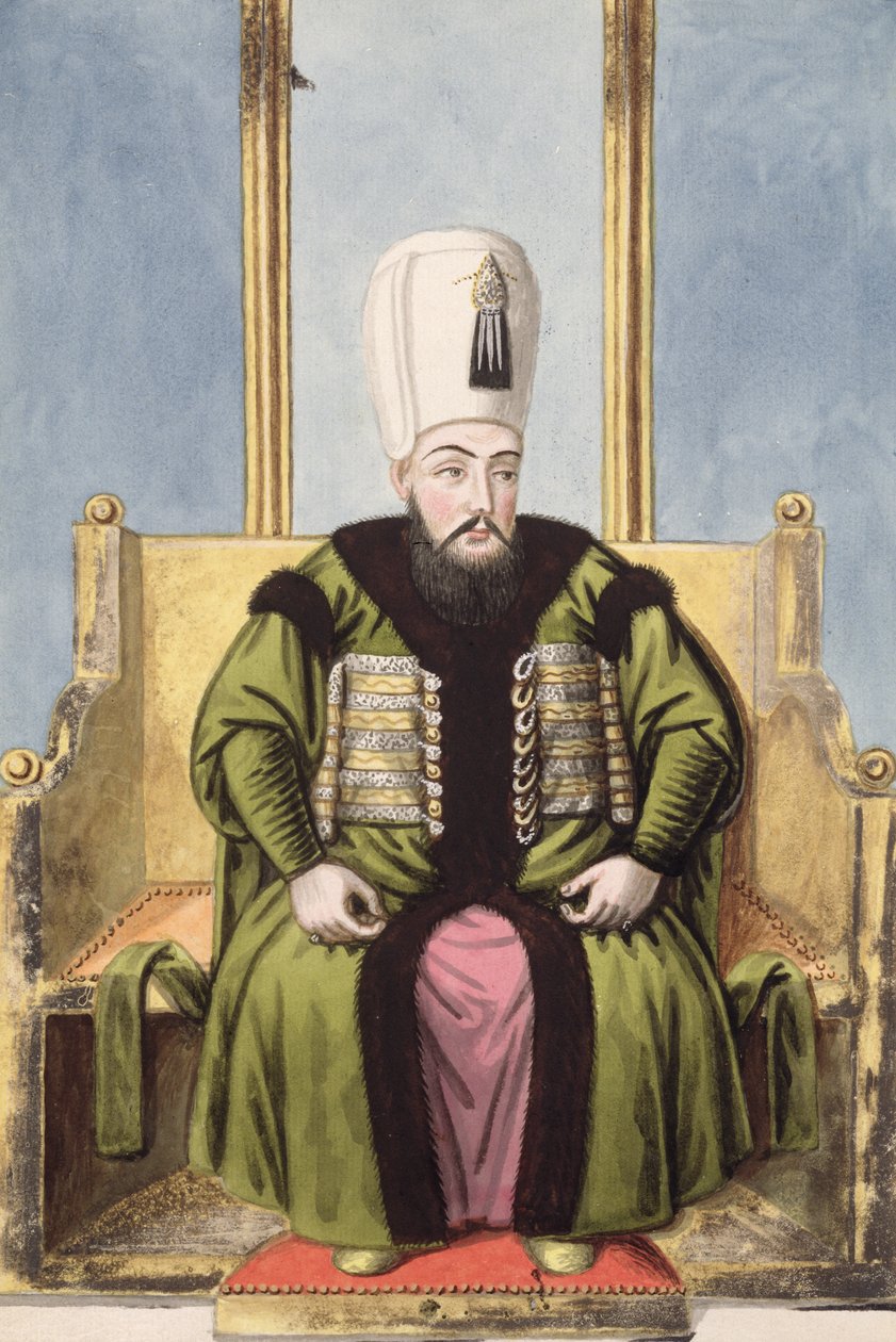 Ahmed I. (1590–1617) szultán 1603–17, a „Török császárok portréi” sorozatból alkotó: John Young