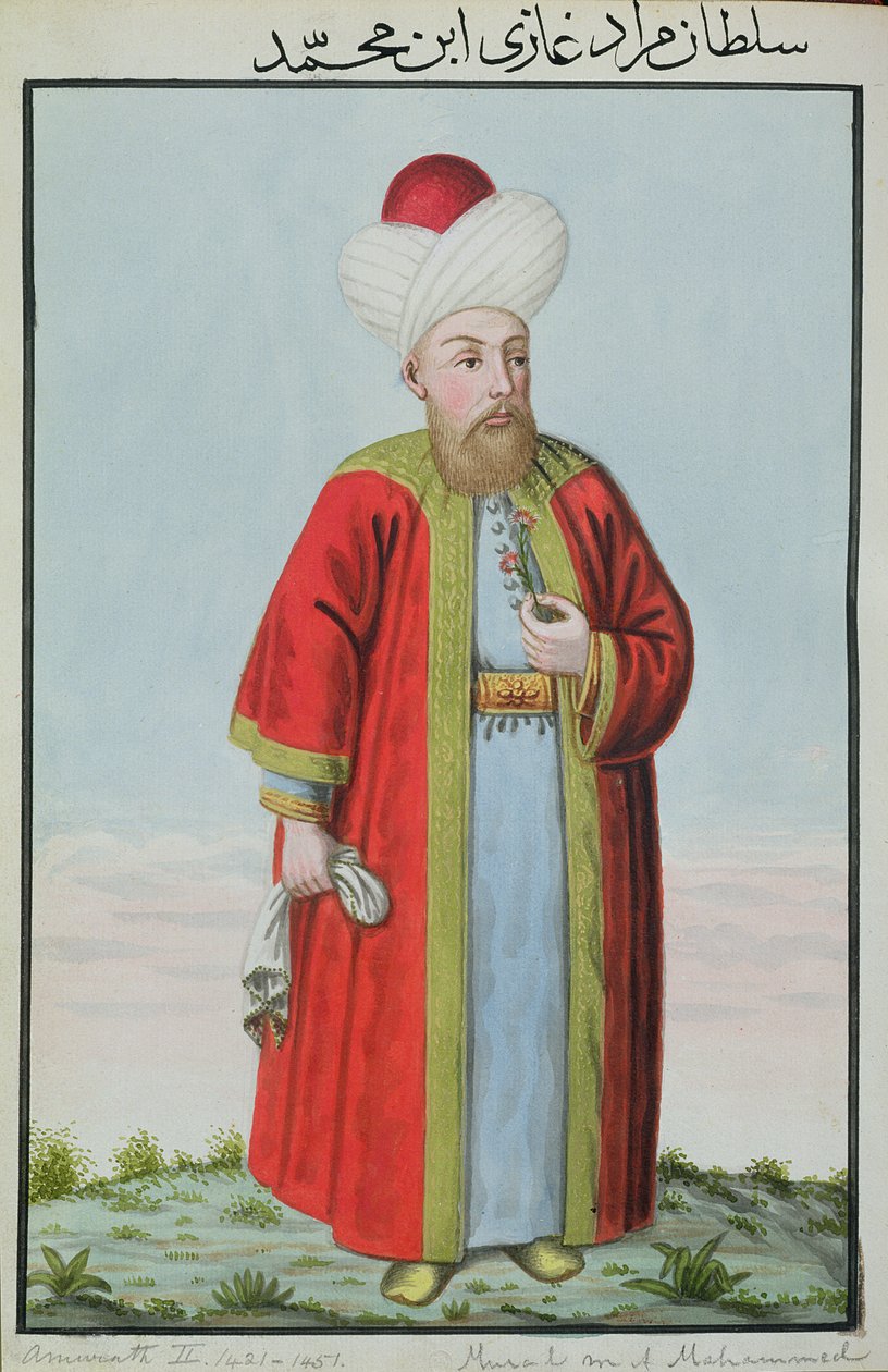 Amurath (Murad) II (1404–151) szultán 1421–151, a „Török császárok portréi” sorozatból alkotó: John Young
