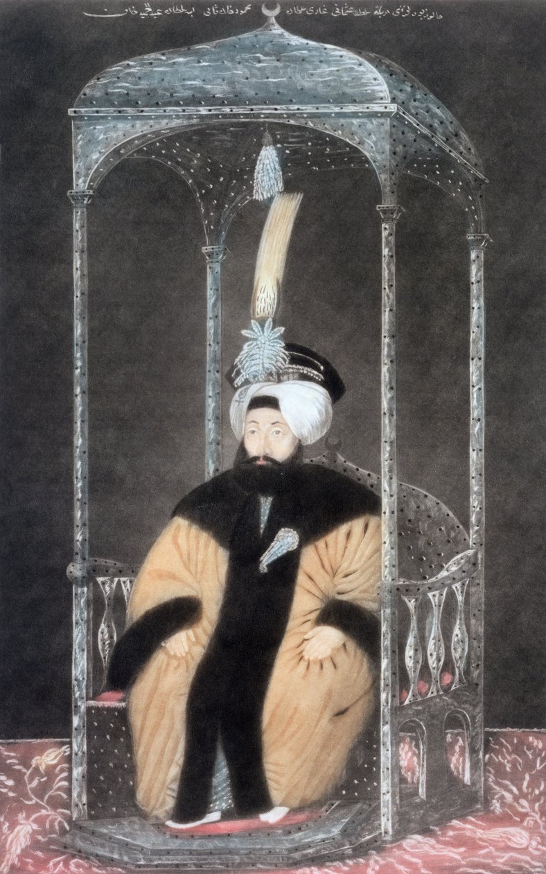 II. Mahmud oszmán császár, 1808 alkotó: John Young