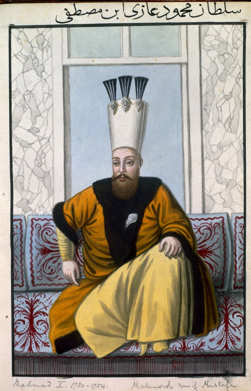 I. Mahmud (1696-1754) szultán 1730-54, „A török császárok portréi sorozata”, 1808 alkotó: John Young