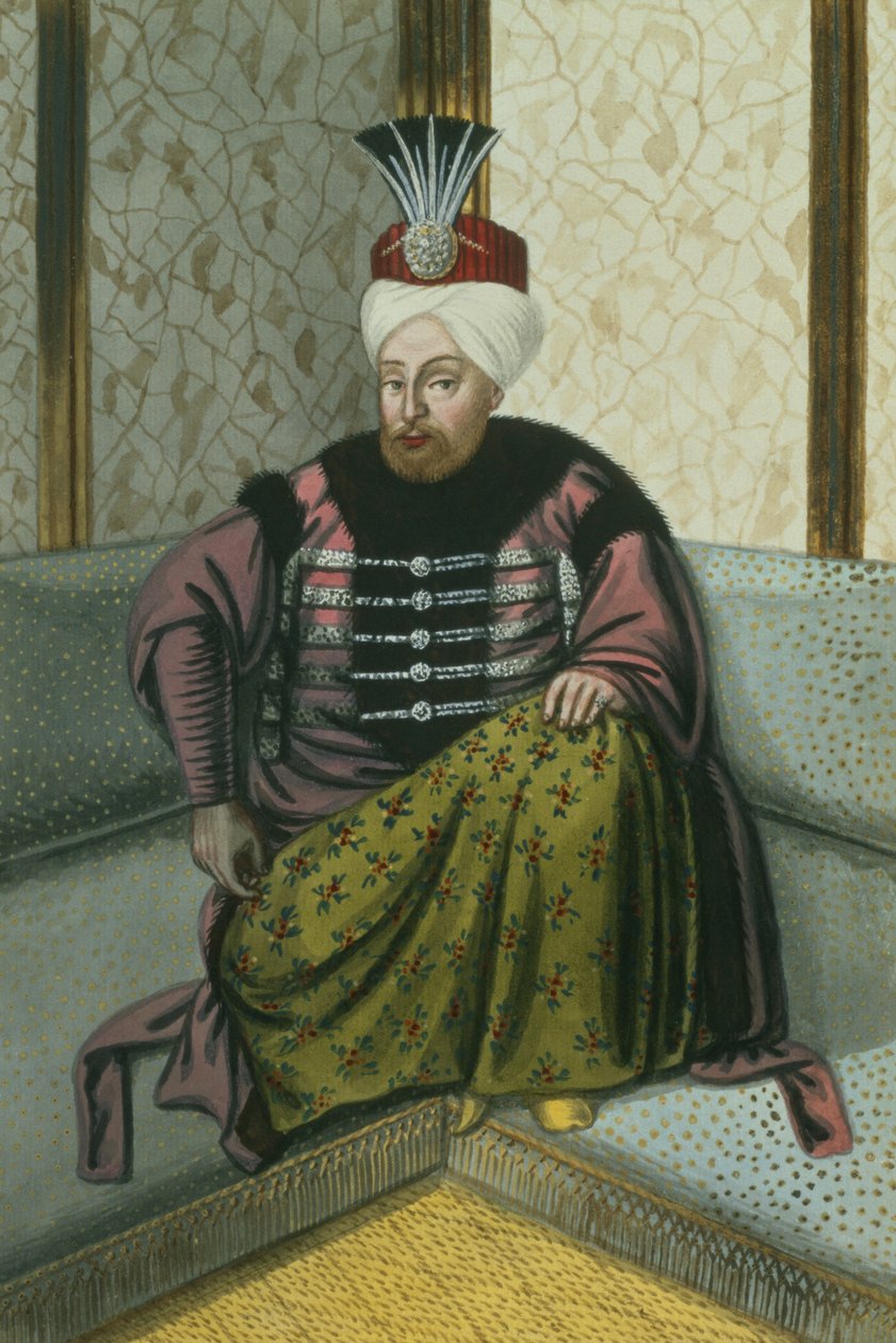 Mahomet (Mehmed) IV (1642–1693) szultán 1648–1687, a „Török császárok portréi” sorozatból alkotó: John Young
