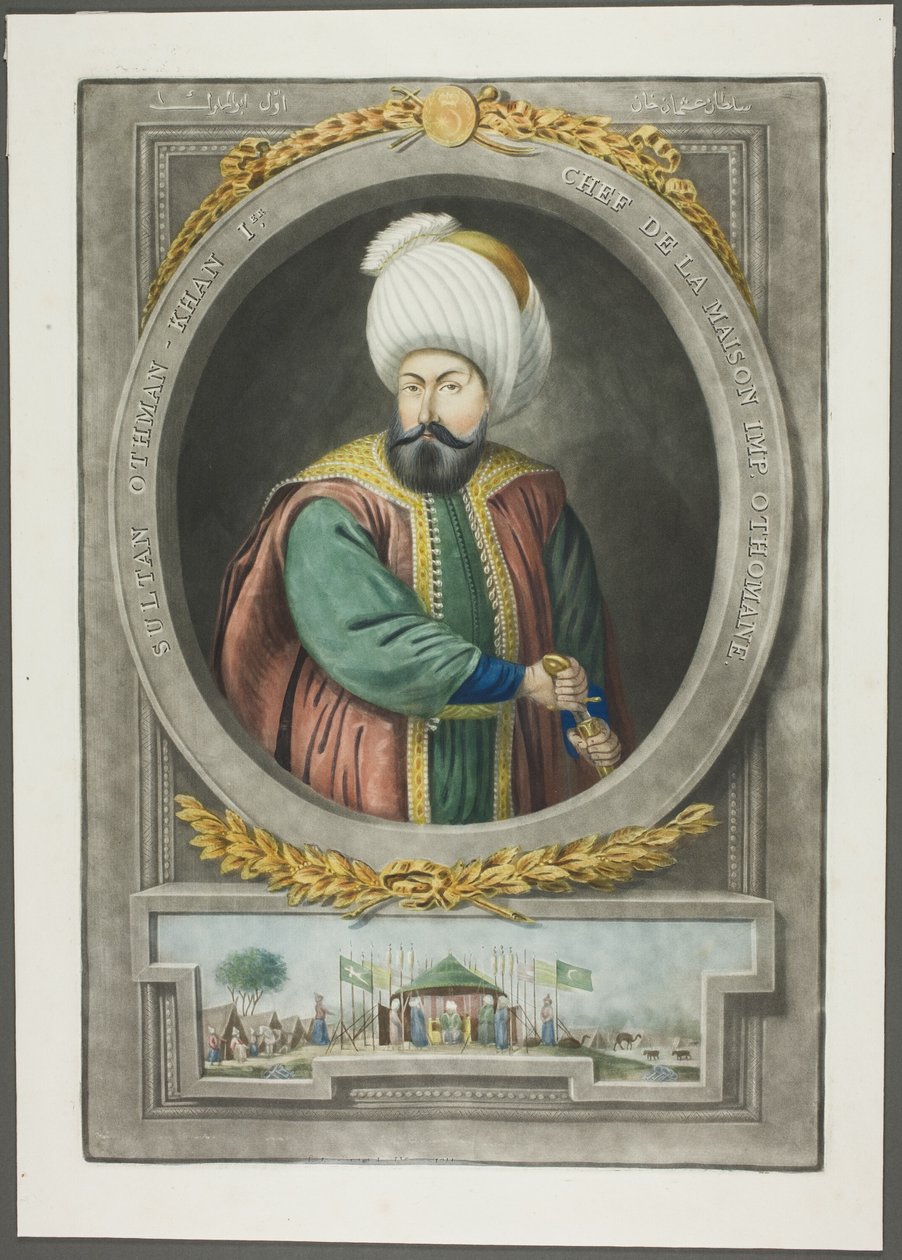 Othman Kahn I, A török császárok portréiból alkotó: John Young