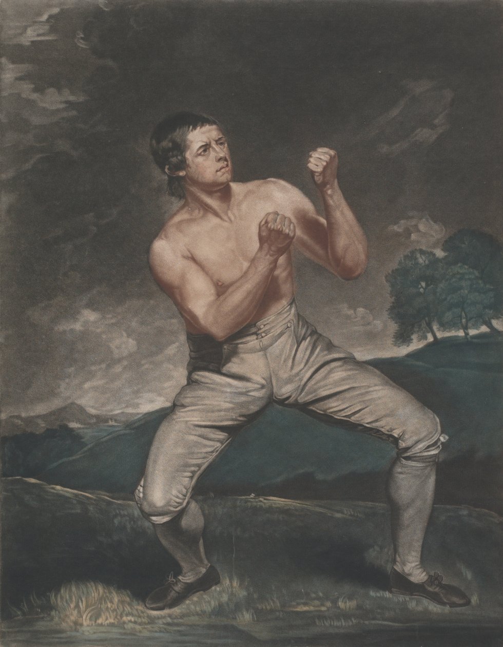 Richard Humphreys, az ünnepelt bokszoló, akit soha nem hódítottak meg, 1788. alkotó: John Young