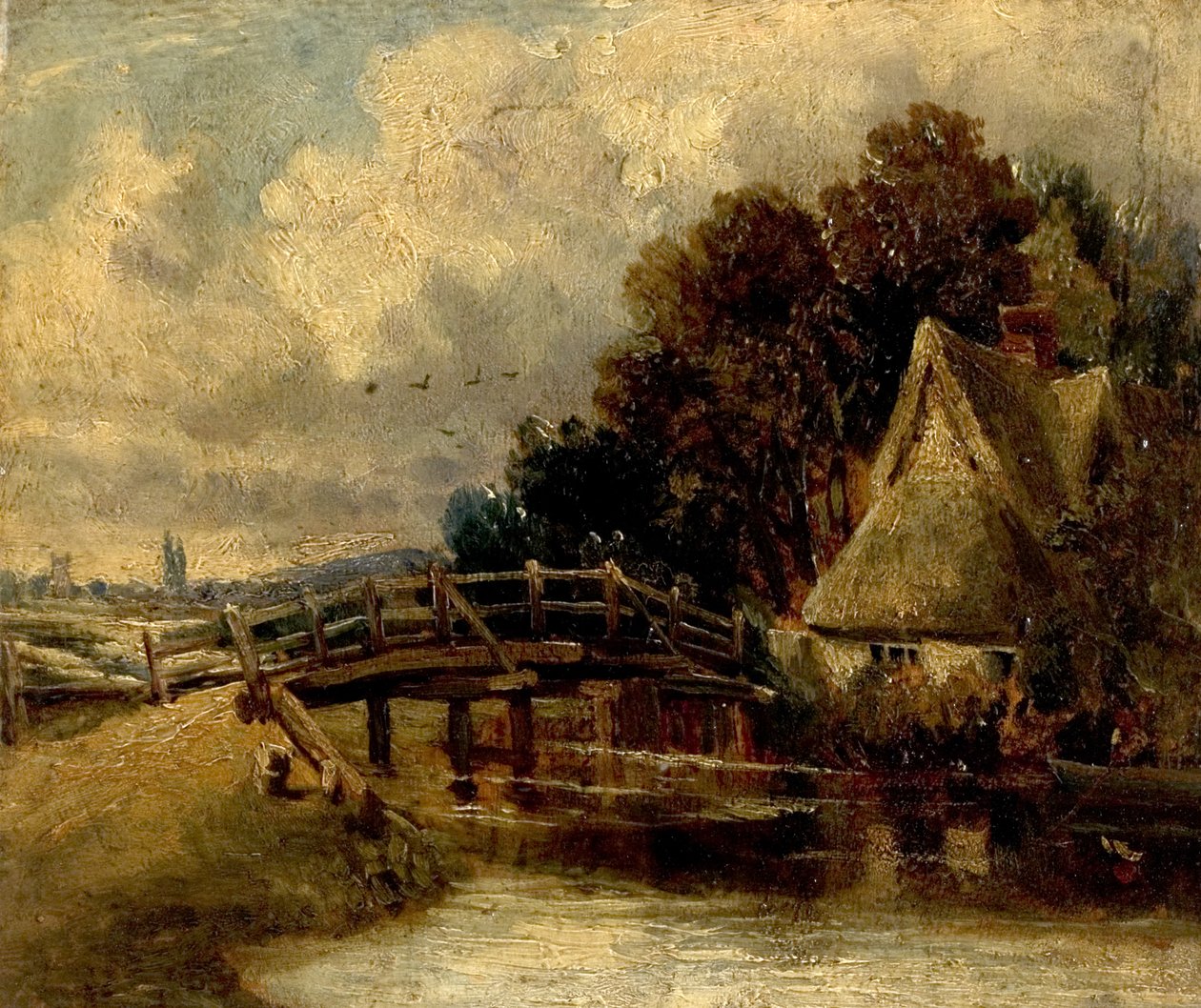 A Stouron East Bergholt közelében, Suffolkban alkotó: John Constable